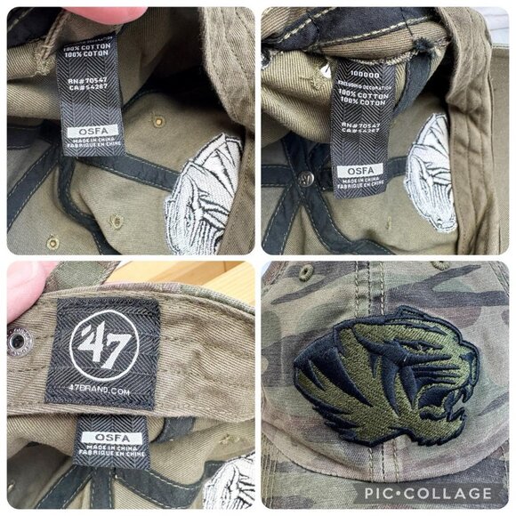 University of Missouri Mizzou Tigers Camo OHT Baseball Cap / Hat - Picture 8 of 8
